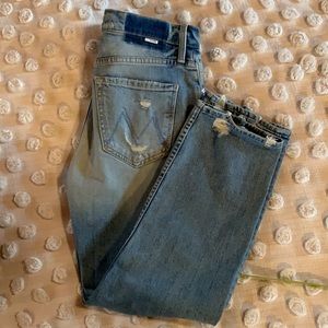 Mother cropped jeans